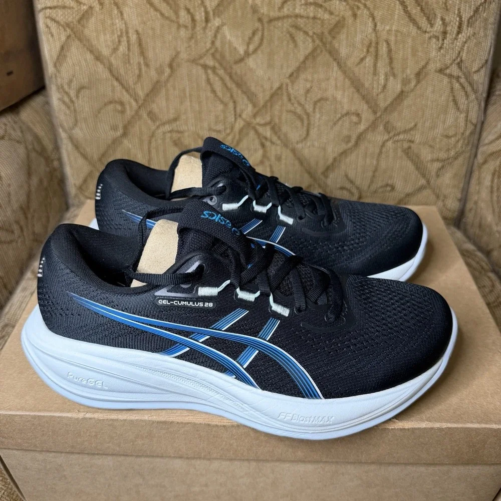Asics Gel-Cumulus 28 White Bluebell 1012B919-101 Women's Size 8 Running Shoes